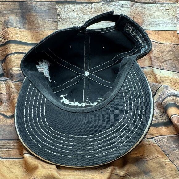 FiberMax Texas Tech Double T Black Adjustable Strap Back Baseball Cap Hat Farm - Picture 7 of 8